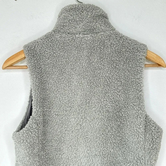 Patagonia Los Gatos Deep Fleece Light Gray Vest Size S - Picture 10 of 14